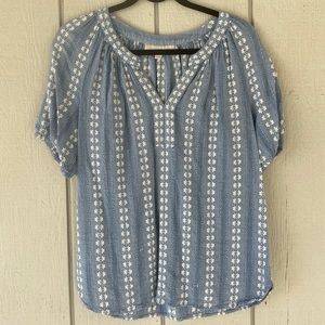 XS Loft Blue Blouse